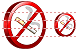 No smoking 3d icons