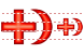 Red Cross and Crescent icons